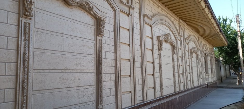 Травертин фасад Узбекистан Андижан