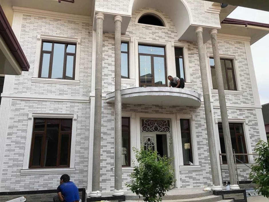 Травертин Узбекистан фасад Самардак