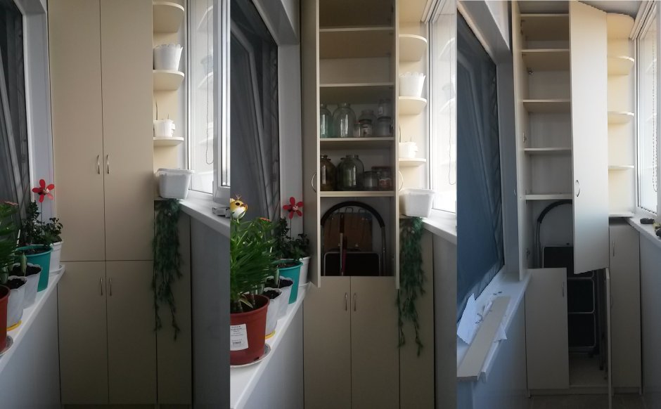 Шкафчики для балкона и лоджии
