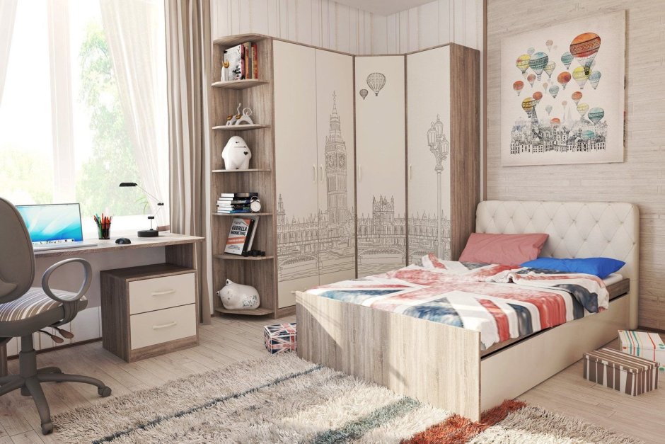 Детская мебель дуб сонома