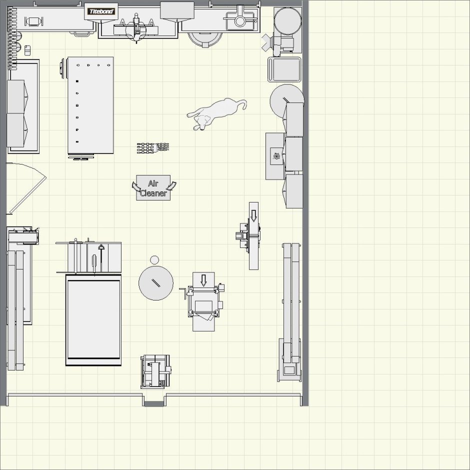 Планировка столярной мастерской 6*4