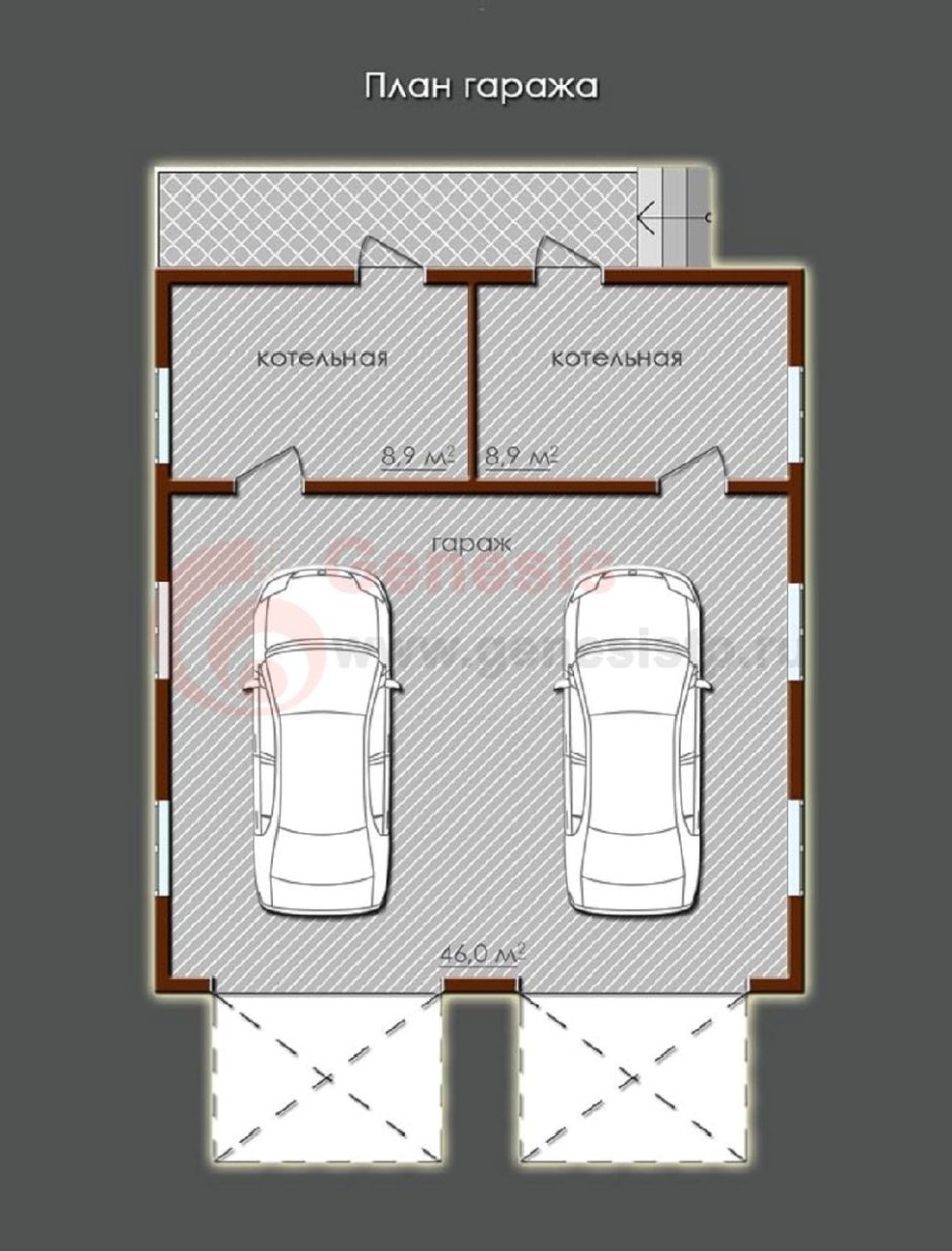 Гараж на 2 машины