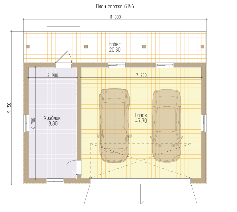 Проекты американских автогаражей