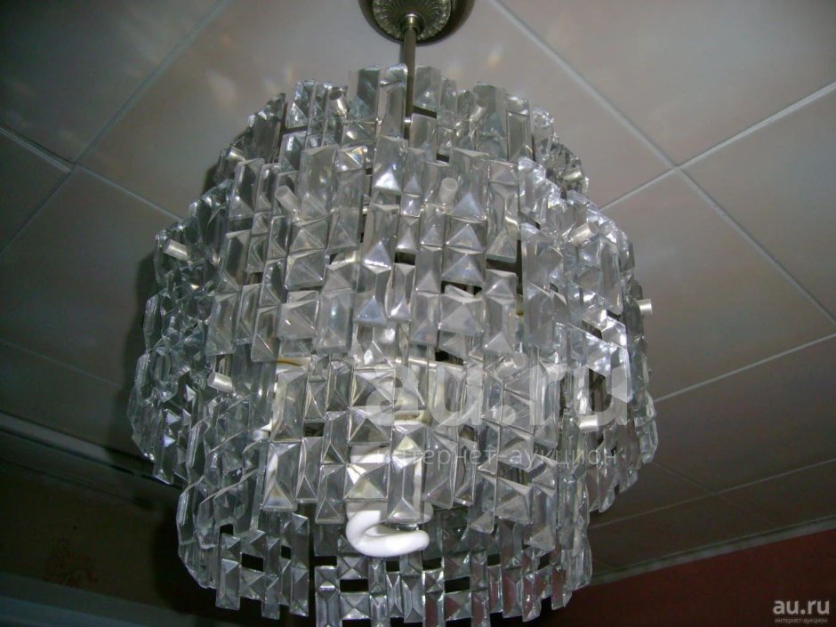 Хрустальная люстра ЧССР 5 Рожков