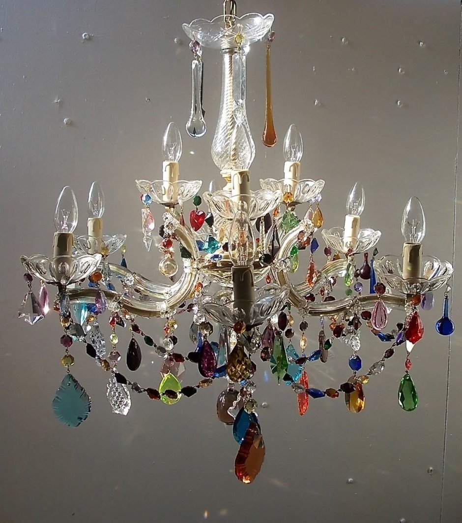Люстра хрустальная Чехия Будзо СССР