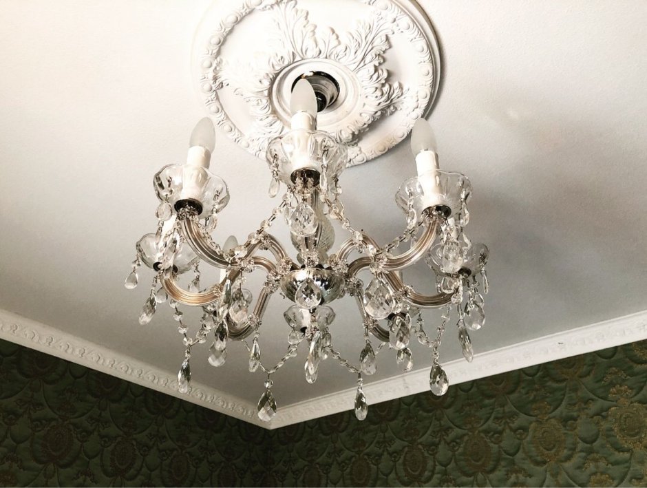 Советская хрустальная люстра