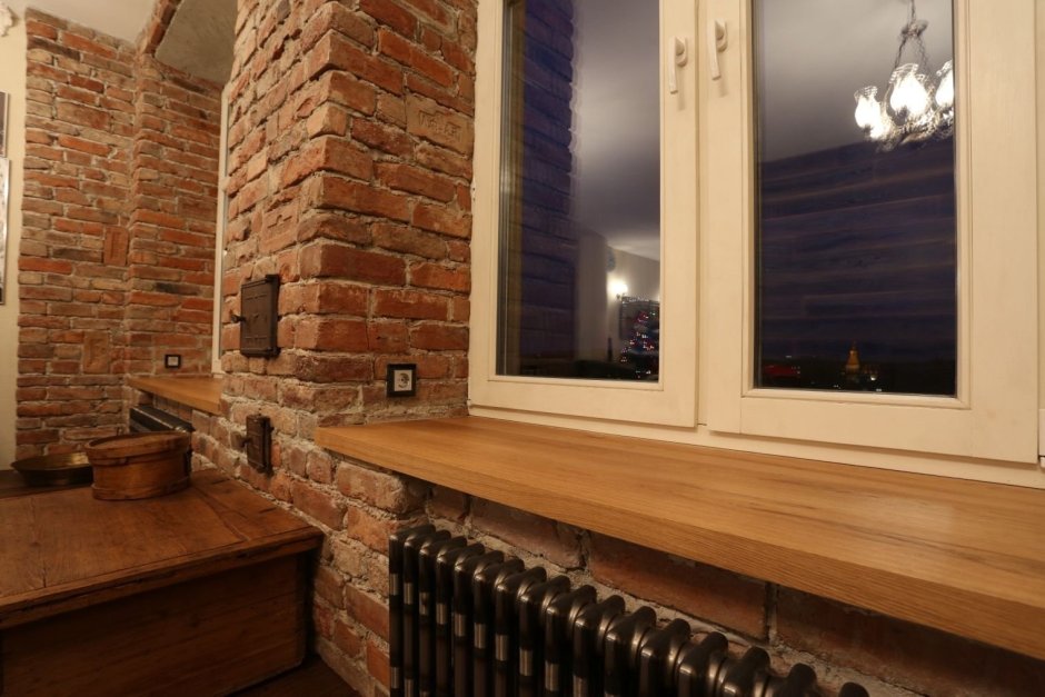 Подоконник в стиле лофт