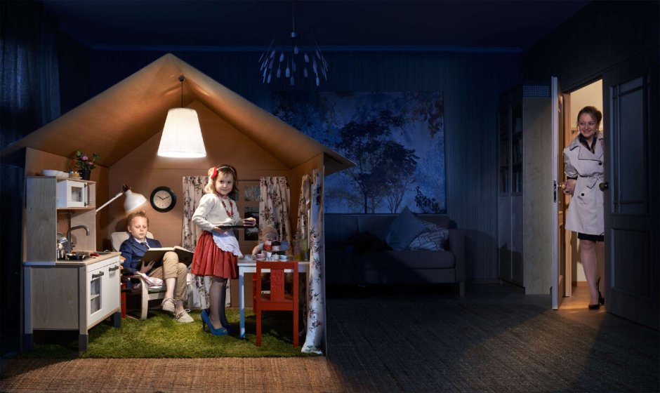 Семья в тесной квартире