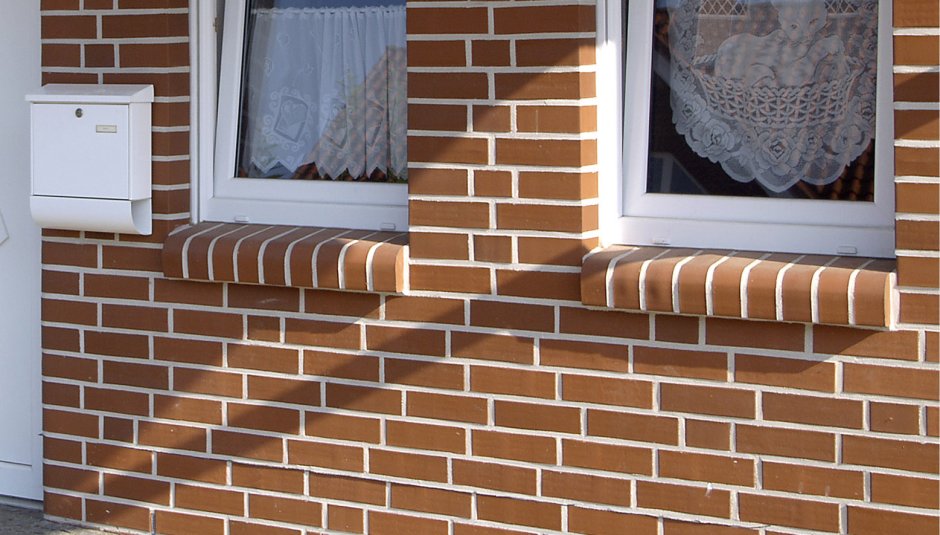 Оконный проем облицовочный кирпич