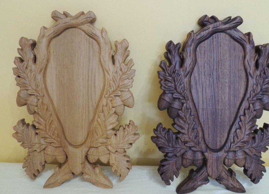 Резные медальоны под рога