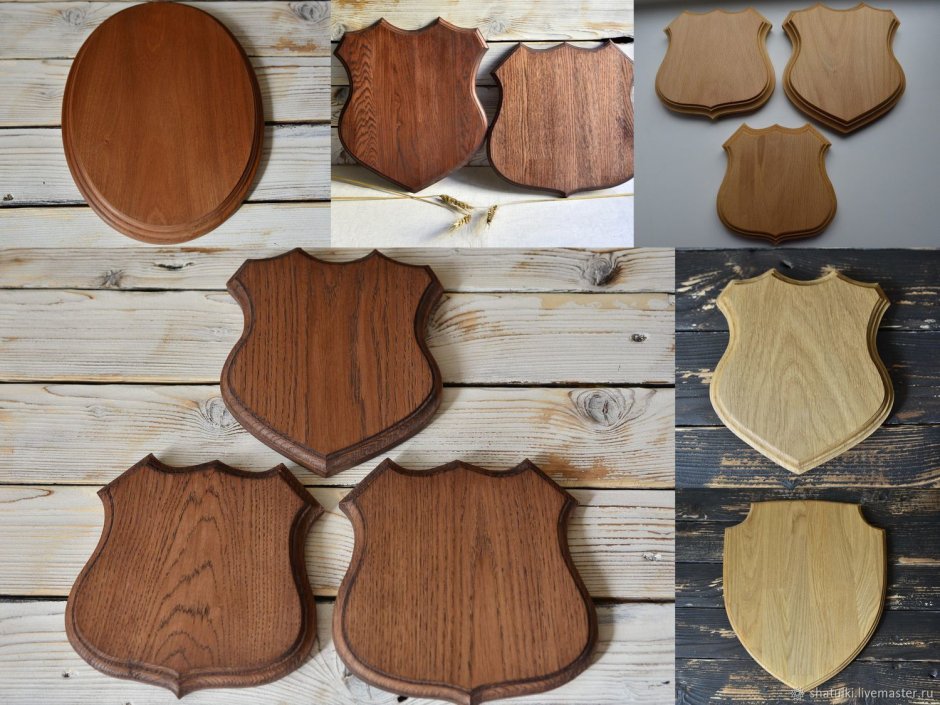 Медальон для трофеев из дерева