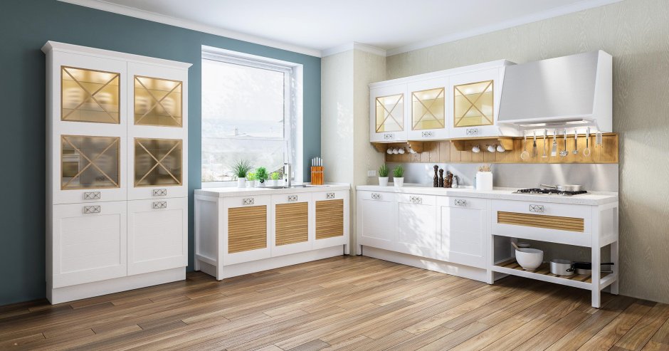 Кухня хрущевка классика