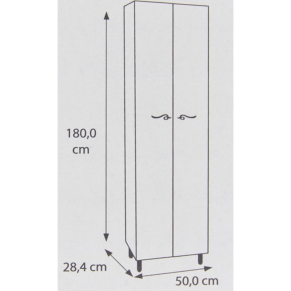 Пенал Vigo Венто 40 белый