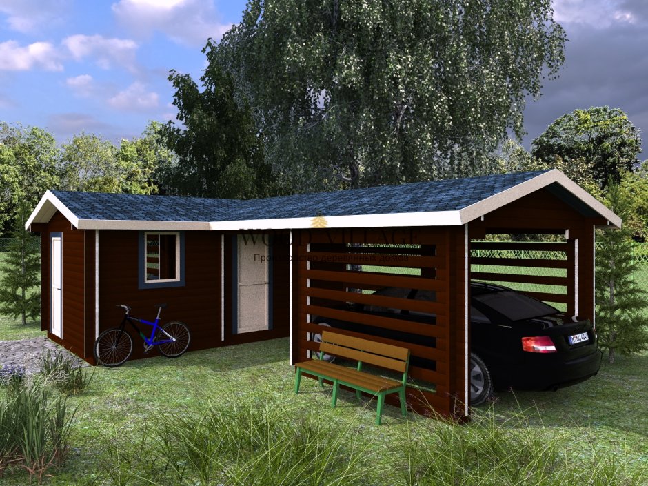 Баня с дровником под одной крышей проекты