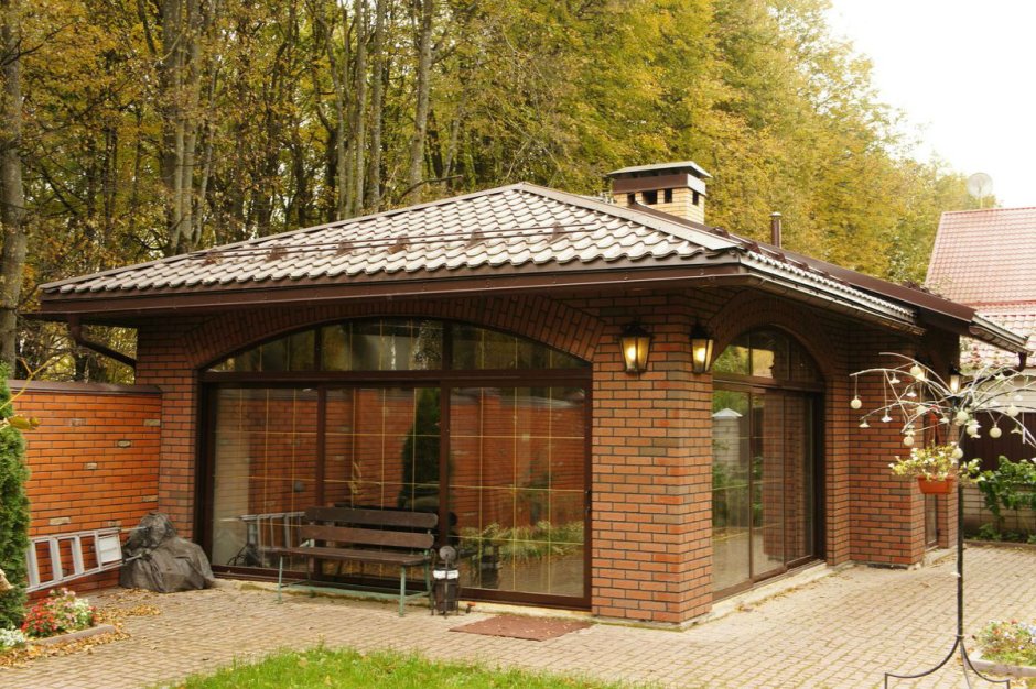 Проекты беседок из кирпича