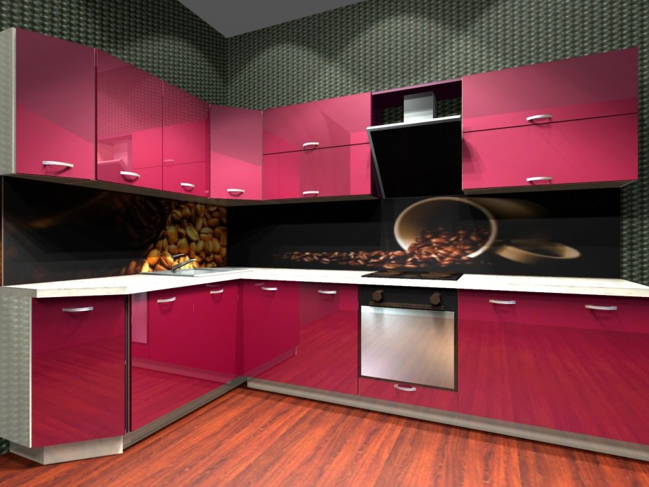 Пластиковый кухонный гарнитур