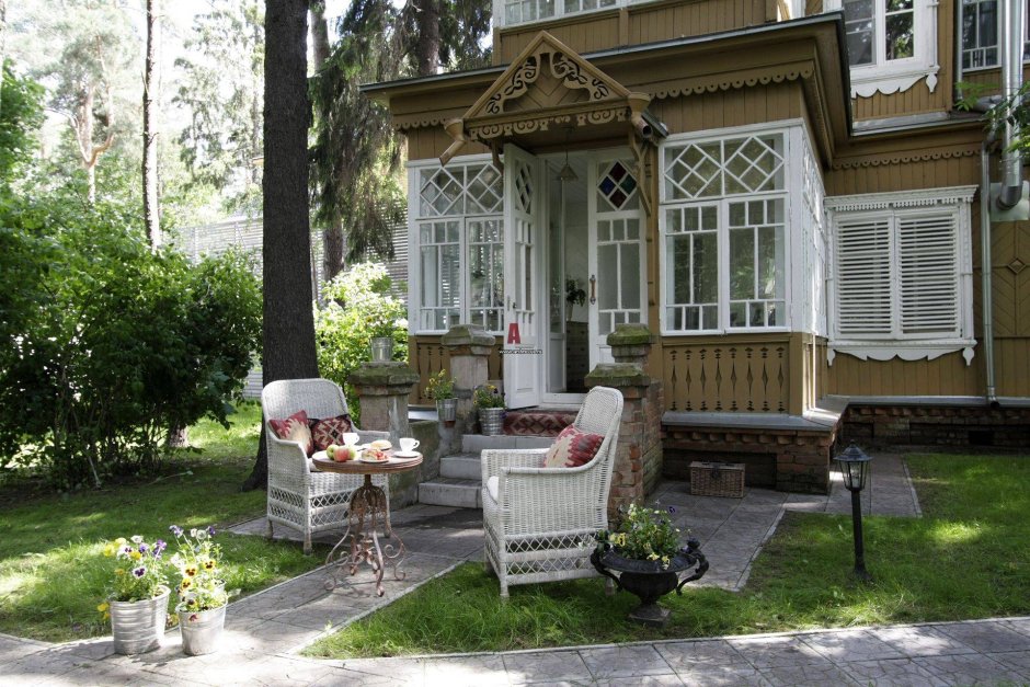 Ландшафт в стиле русская усадьба