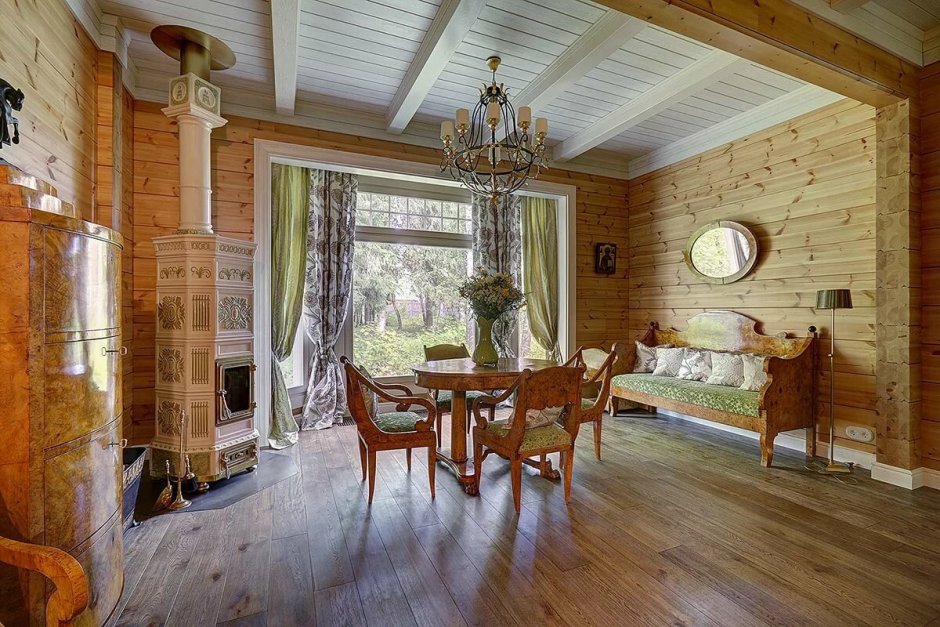 Стиль русской усадьбы в интерьере загородного дома