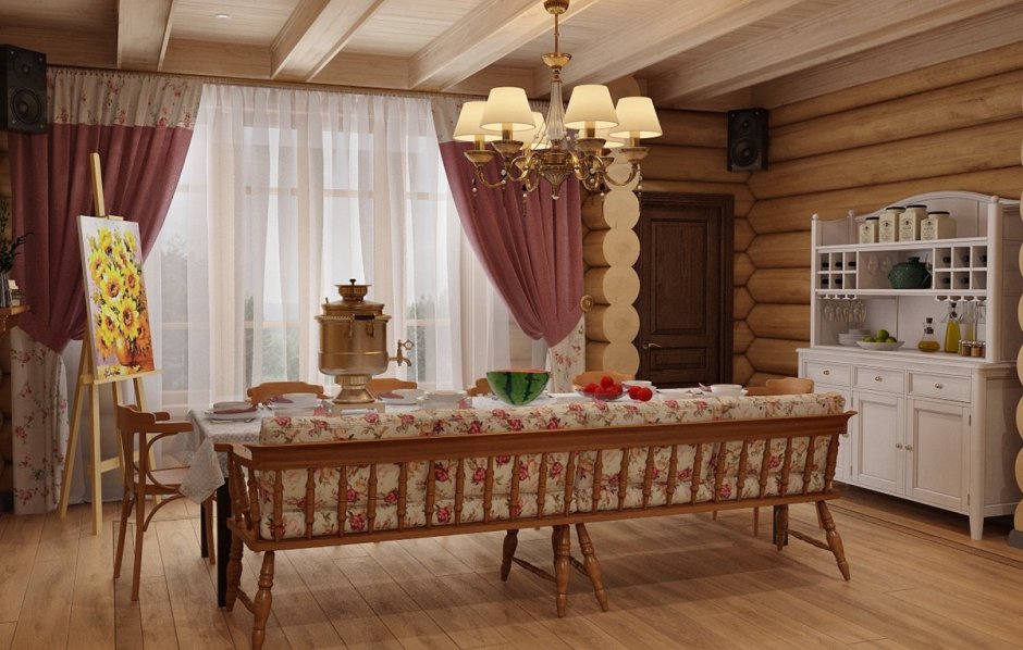 Дом Honka в стиле русской усадьбы XIX века