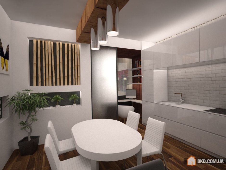 Интерьеры двухкомнатной квартиры 56 кв.м.