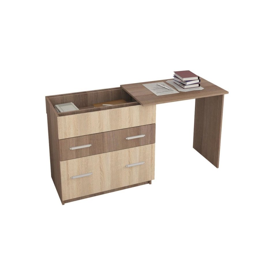 Комод-трансформер гриф венге/дуб молочный