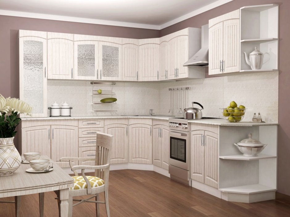 Кухня Валерия Сурская мебель модули бордовая