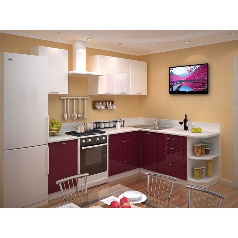 Кухня Изабелла зеленый ясень СТОЛЛАЙН