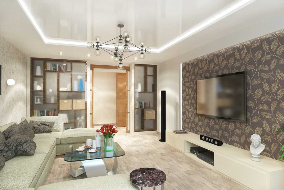 Гостиная в панельной трешке