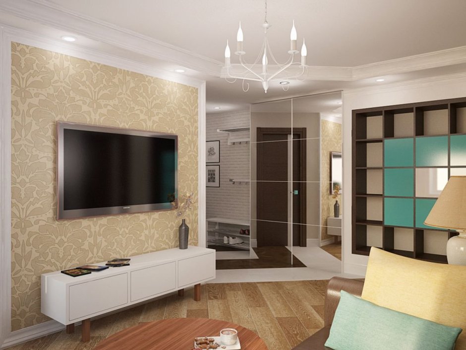 Интерьер типовой двухкомнатной квартиры в панельном доме