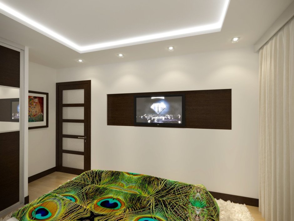 Интерьер в панельном доме в трехкомнатной квартире