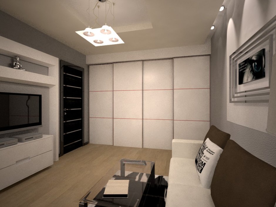 Интерьеры гостиной в панельных девятиэтажках