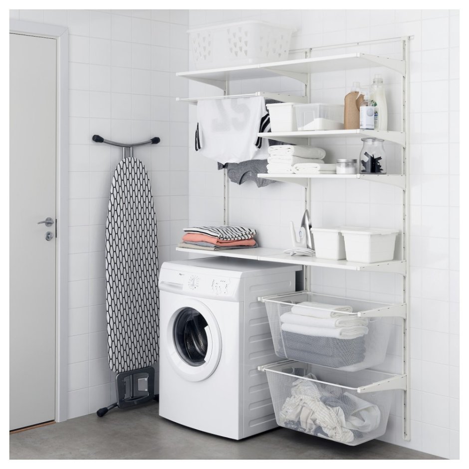 Маленькая ванная в скандинавском стиле