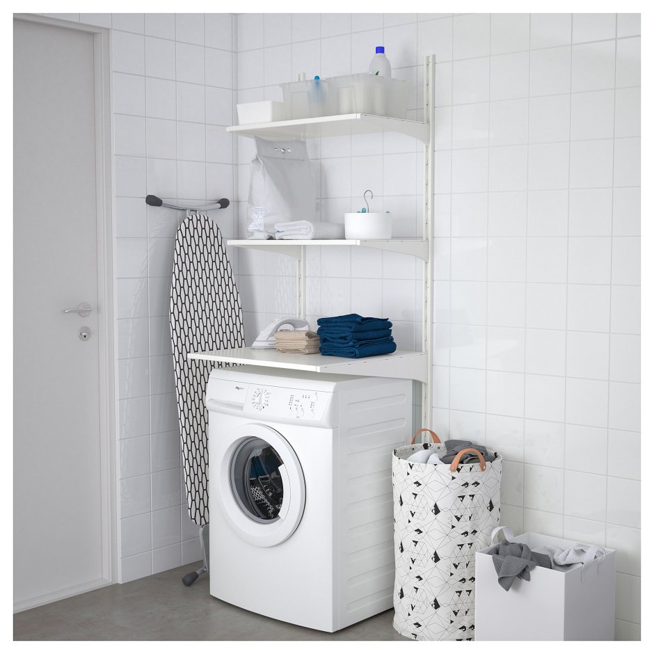 Vetta стеллаж с полками над стиральной машиной, металл, 65х28х152см