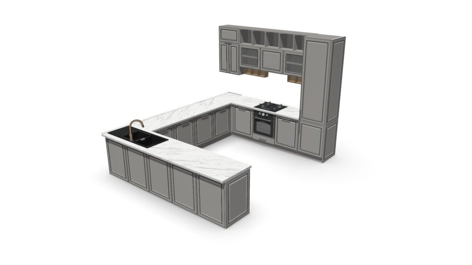 Эскиз современной кухни