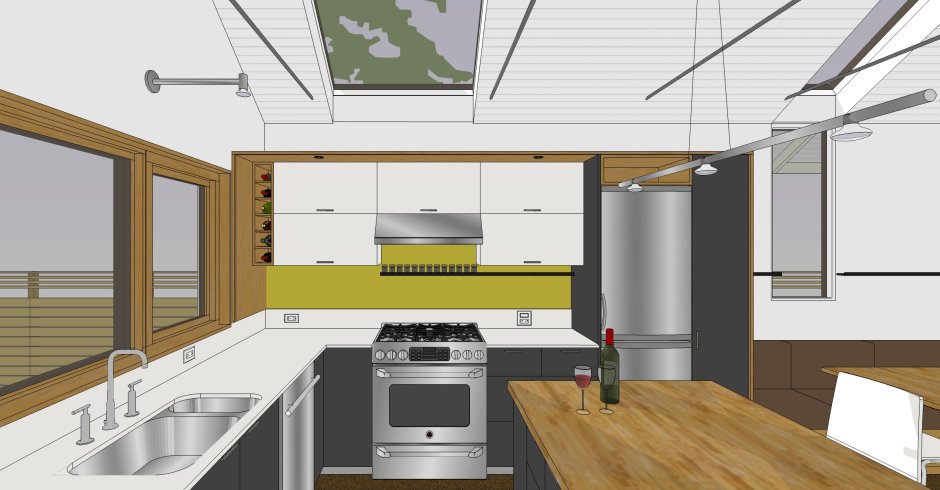 Sketchup Veneto кухня