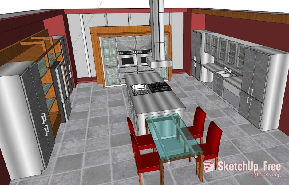 Интерьеры кухни Наброски