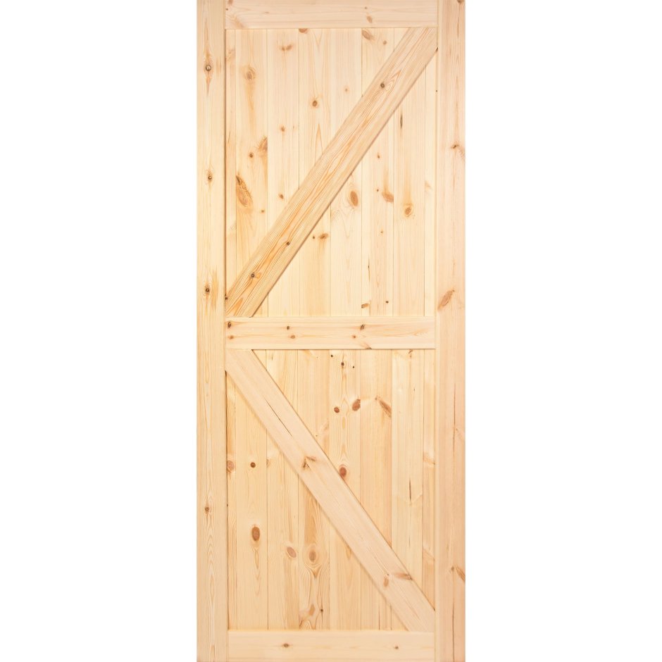 Дверь глухая амбарная 90х200 см