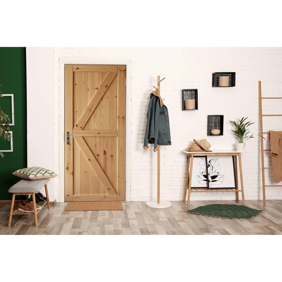 Дверь межкомнатная амбарная глухая массив