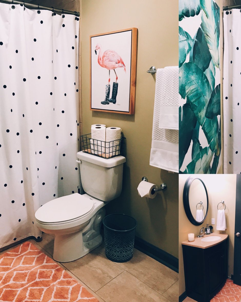 Дизайн горох в ванной