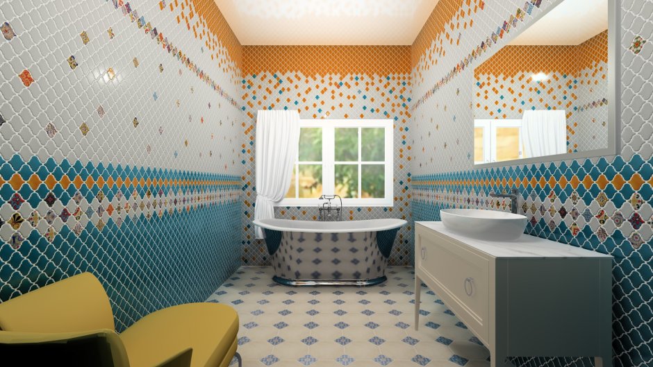 Керамическая плитка Kerama Marazzi Арабески майолика