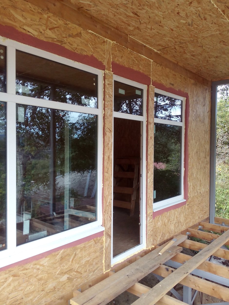 Пристрой к домику из ОСБ