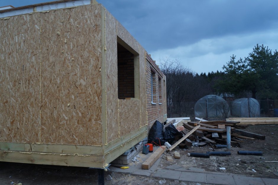 Пристройка из досок