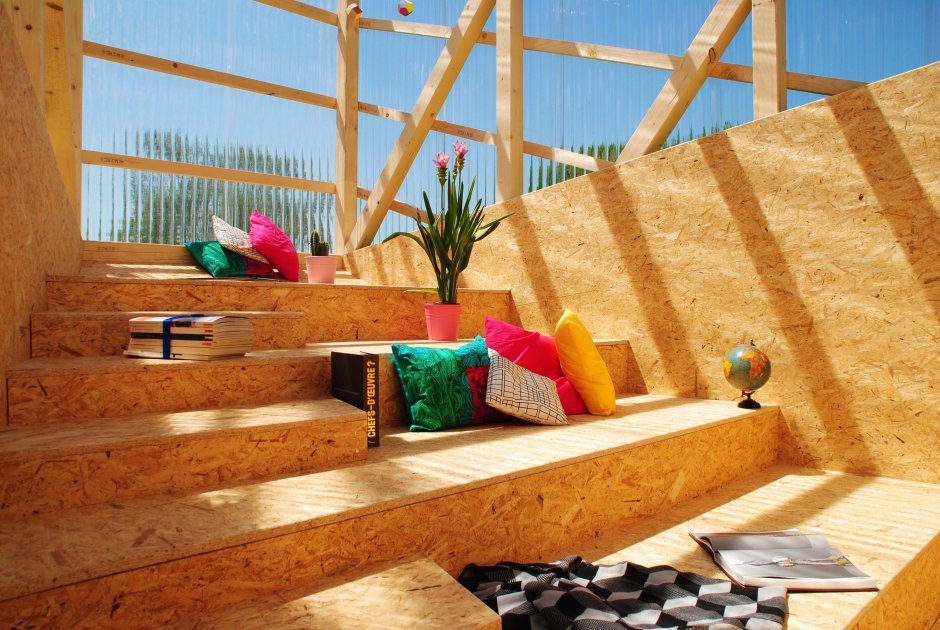 Дачный дом обшитый ОСП