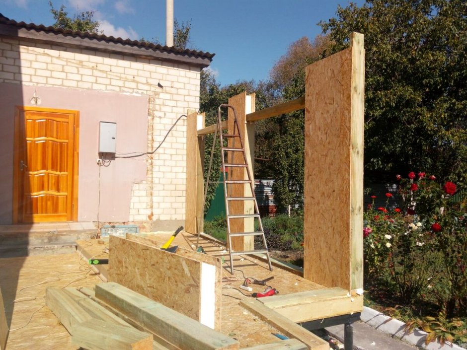 Листы для обшивки веранды