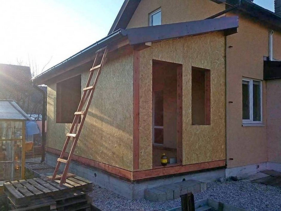 Каркасный дом 3 на 3 из ОСБ панелей