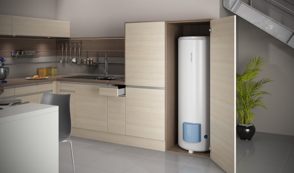 Напольный электрический водонагреватель 80 литров