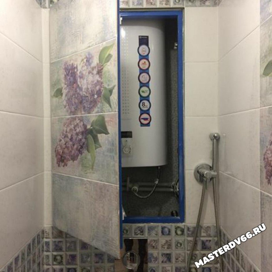 Монтаж водонагревателя в туалете