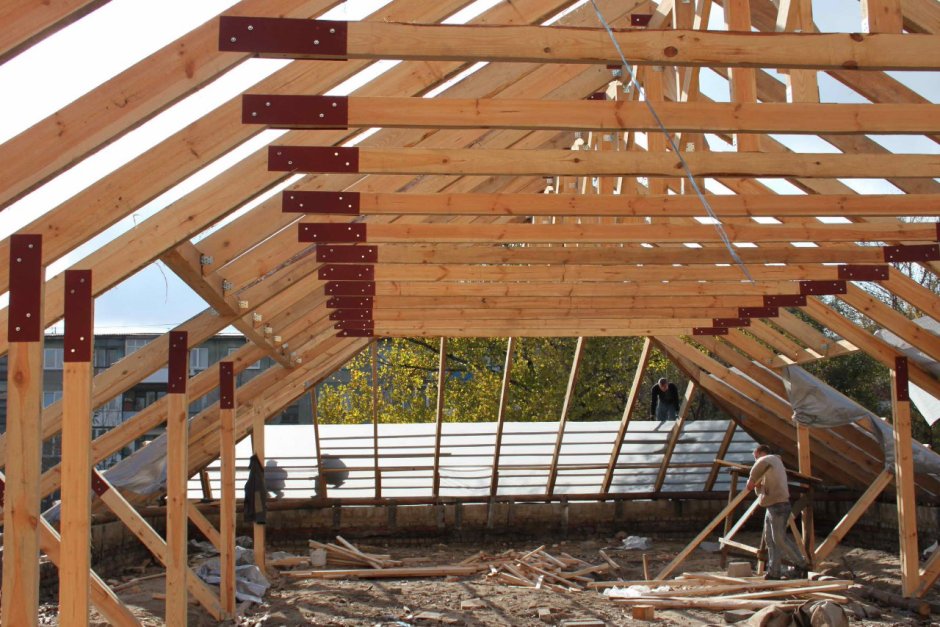 Балки на кровле