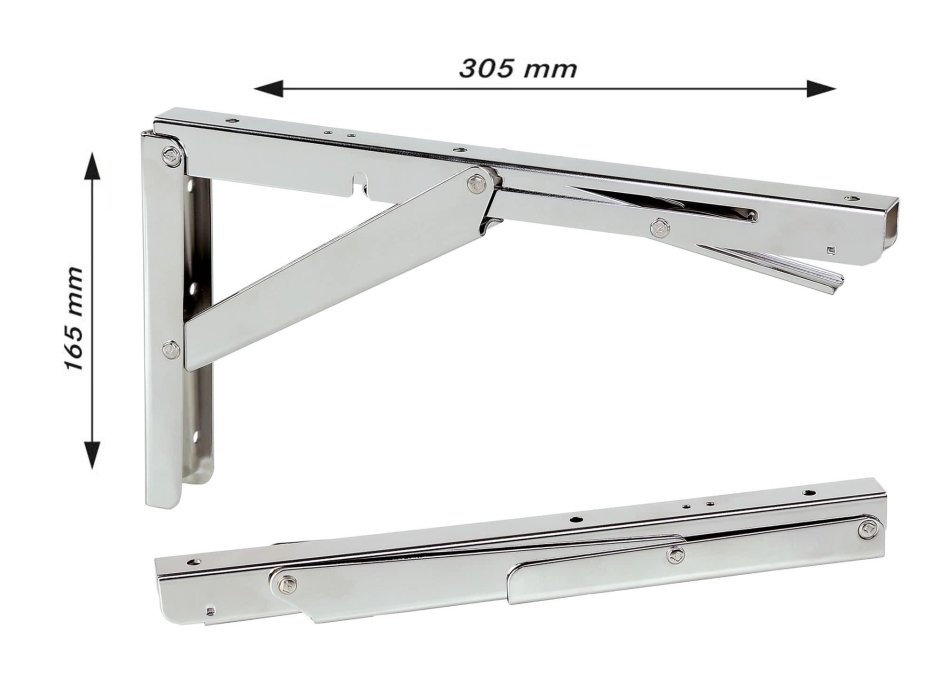 Кронштейн складной для столешницы МДМ арт.brk342/White –