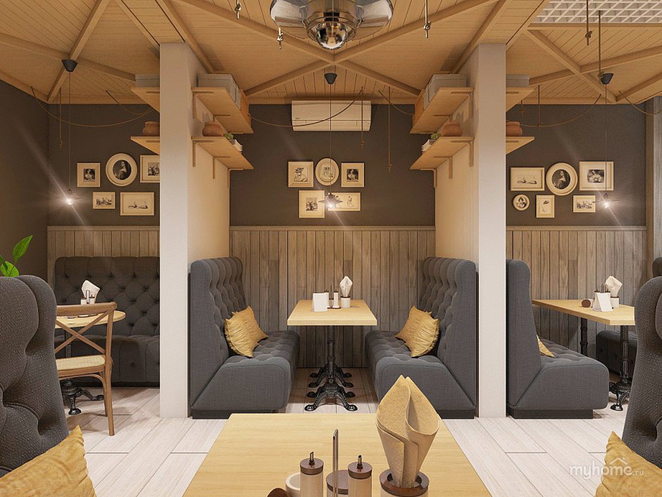 Уютное кафе интерьер